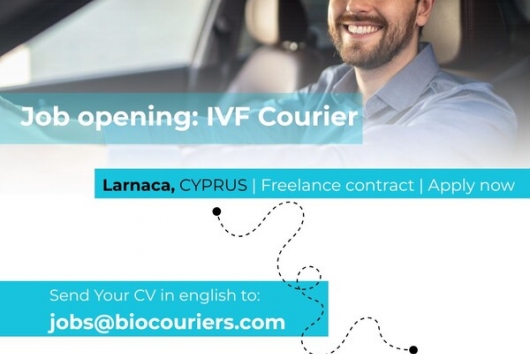 Job opportunity: IVF courier Larnaca, Cyprus