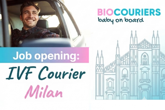 Job opportunity: IVF courier driver Milan, Italy